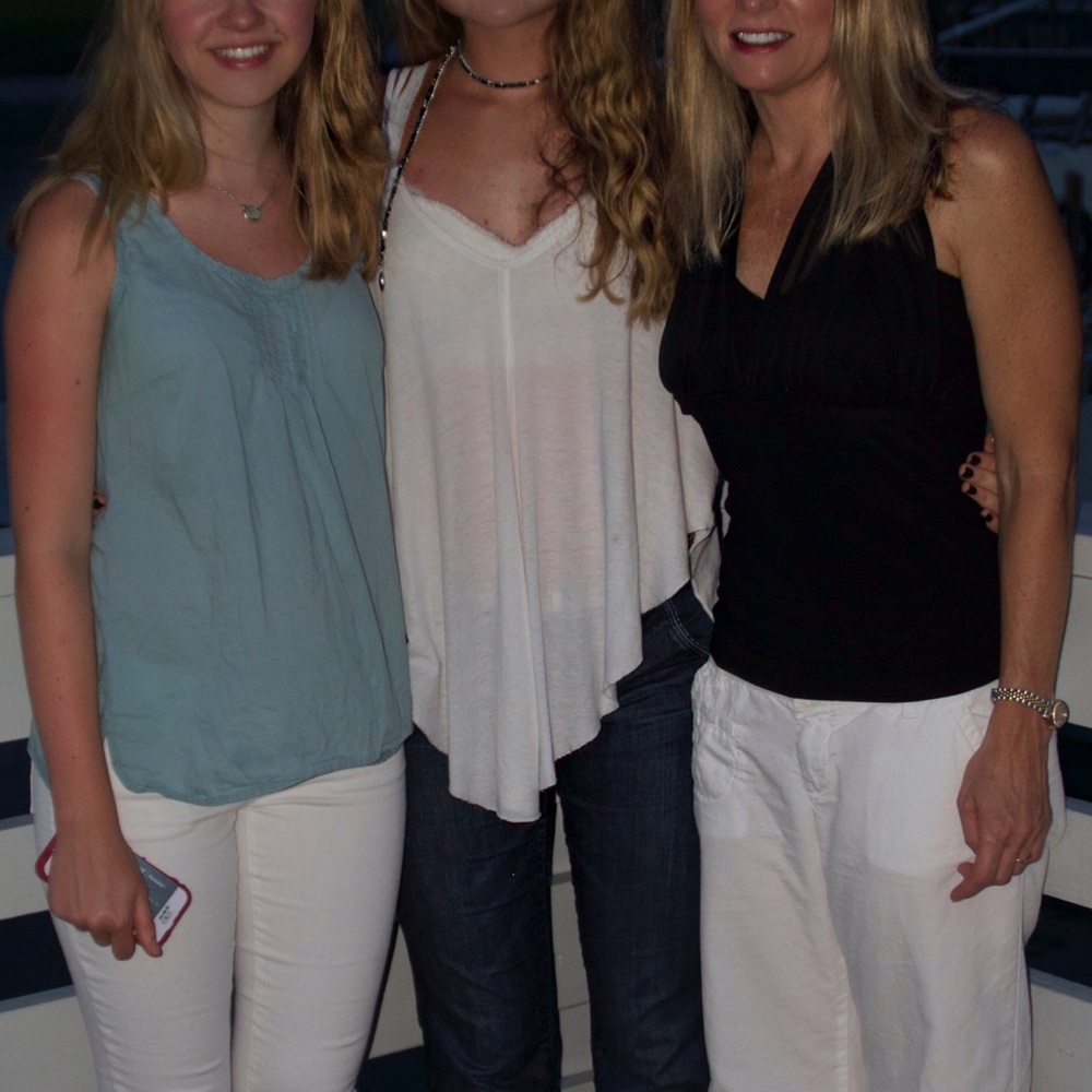 White free people tank with strappy details